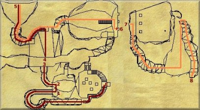 Walkthru map of the Tularean Caves Rescue