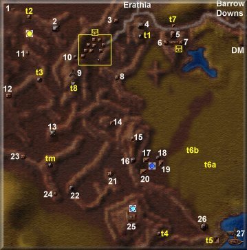 Map of the Bracada Desert