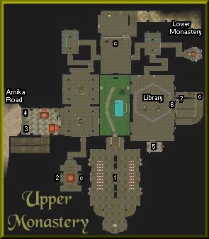 Map of the Upper Monastery