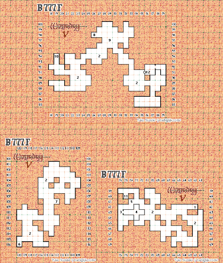 Wizardry V: Heart of Maelstrom Level B777F Map